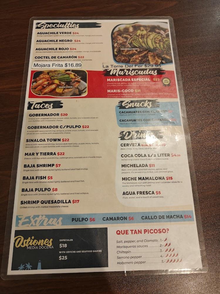 Sinaloa Town Menu image 2